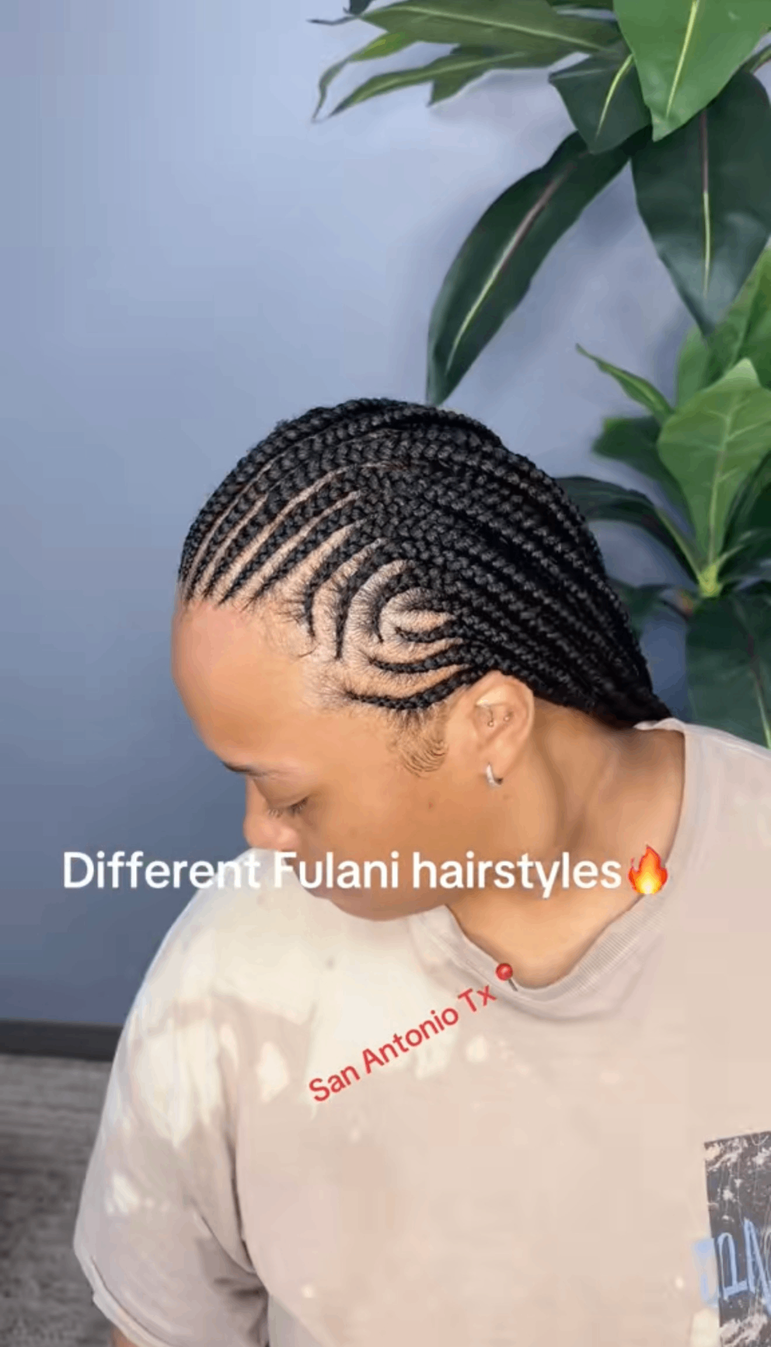 Kids Fulani knotless braids