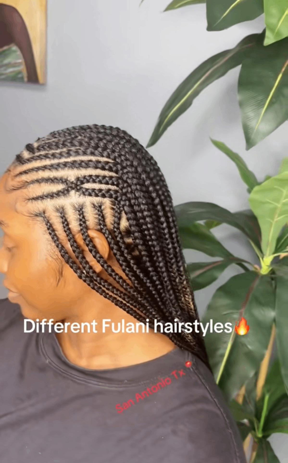 Kids Fulani knotless braids