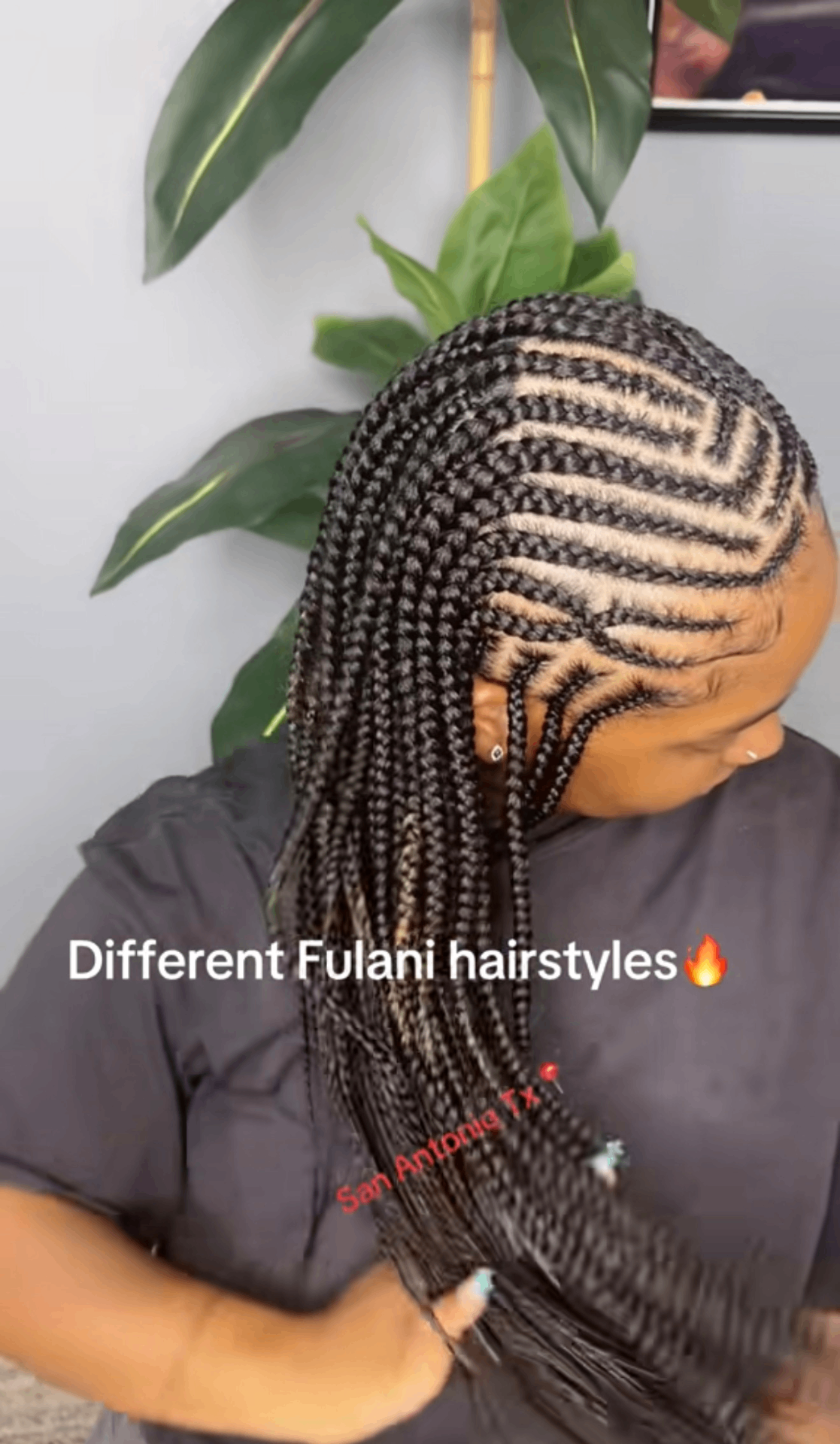 Kids Fulani knotless braids